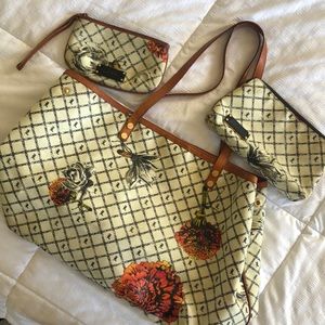 L A M B 3 piece set. Well loved, but still has life to it!